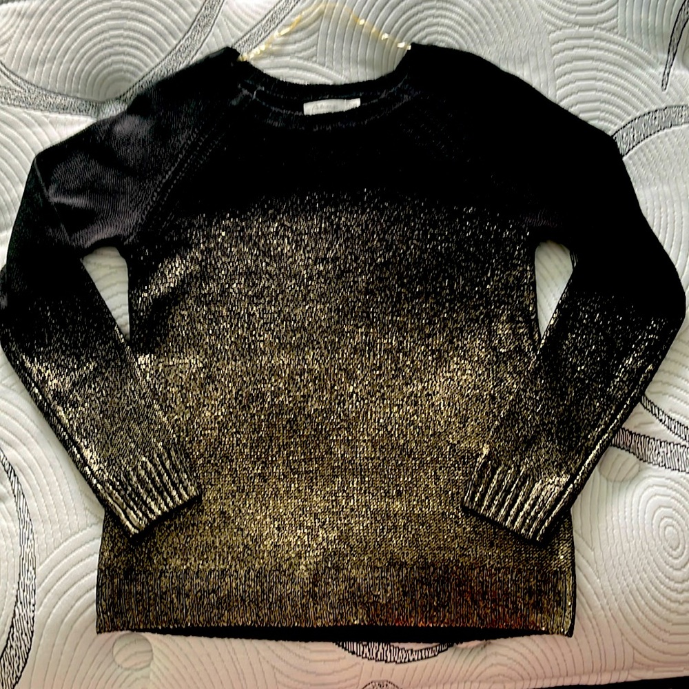Black with gold effects XS sweater - like new, never worn